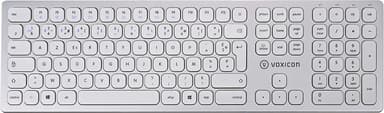 Voxicon Wireless Slim Metal Keyboard 295Bwl Silver Iso-azert Trådlös Fransk Silver Vit 
