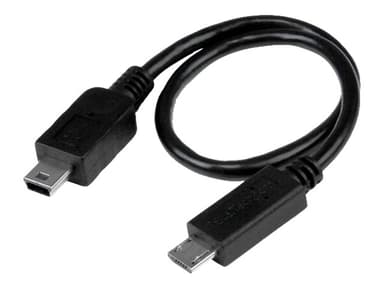Startech .com 8in USB OTG Cable Mini-USB typ B Hane 5-stifts mikro-USB typ B Hane