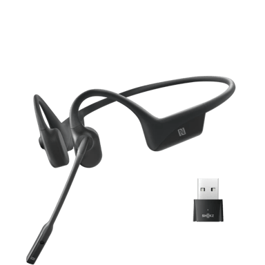 AfterShokz OpenComm UC Hodesett USB-A via Bluetooth-adapter Stereo Svart