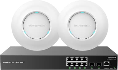 Grandstream Paket PoE-switch och två WiFi 6-accesspunkter 