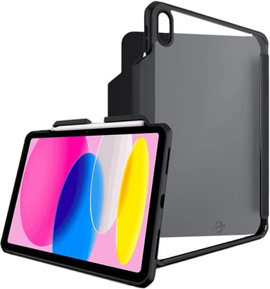 Cirafon Hybrid Solid Folio iPad 10th gen (2022) Musta
