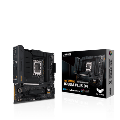 ASUS Tuf Gaming B760m-plus D4 S-1700 Matx Micro ATX Moderkort