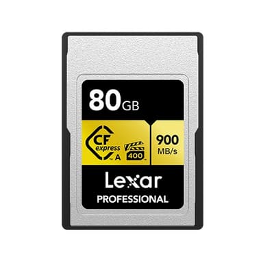 Lexar Cfexpress Pro Gold R900/w800 (Vpg400) 80Gb (Type A) 80GB CFexpress-korttype A 