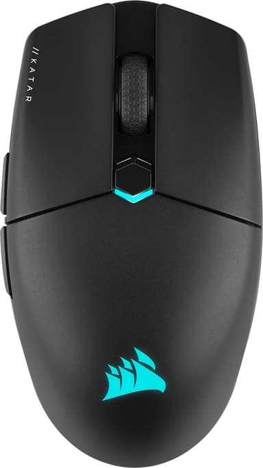 Corsair Gaming KATAR ELITE Kabelansluten Trådlös 26000dpi Mus Svart