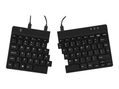 R-Go Tools Split Ergonomic Keyboard Kablet USA Svart 