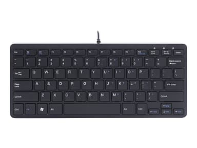 R-Go Tools Compact Keyboard Kablet USA Svart 