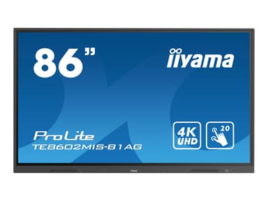iiyama ProLite TE8602MIS-B1AG 86" Touch 4K UHD IPS 16:9 86" 400cd/m² 4K UHD (2160p) 16:9 