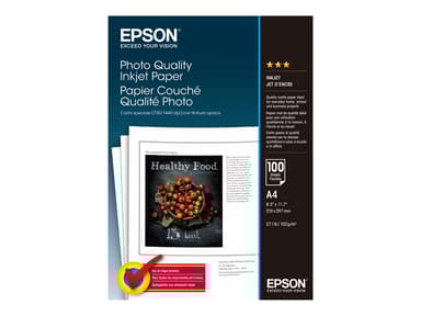 Epson Papper Photo Quality A4 100-ark 102G 