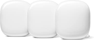 Google Nest WiFi Pro trebandsrouter vit 3-pack 