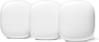 Google Nest WiFi Pro Tri-band Router valkoinen 3-pakkaus 