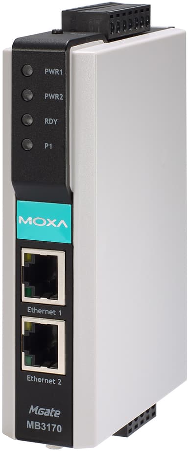 Moxa MB3170 Serial-To-Ethernet Modbus Gateway 