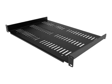 Startech .com 1U Vented Server Rack Cabinet Shelf, 12in Deep Fixed Cantilever Tray, Rackmount Shelf for 19" AV/Data/Network Equipment Enclosure w/ Cage Nuts & Screws, 55lbs Weight Capacity 