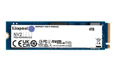 Kingston NV2 SSD-levy 4000GB M.2 2280 PCI Express 4.0 x4 (NVMe)