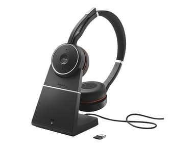 Jabra Evolve 75 SE UC Stand Headset USB Zoom Stereo Sort