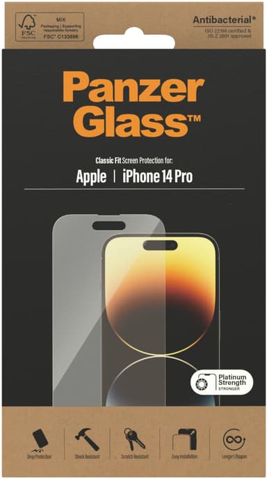 Panzerglass Classic Fit iPhone 14 Pro