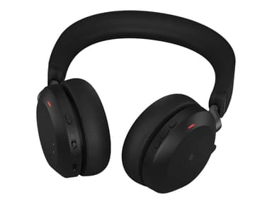 Jabra Evolve2 75 Link380C MS - (Kuppvare klasse 2) Hodesett USB-C via Bluetooth-adapter Microsoft Teams Stereo Svart