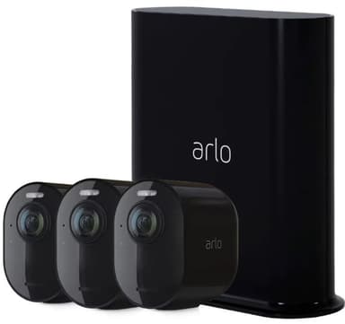 Arlo Ultra 2 trådlös övervakningskamera 2-pack, Svart 