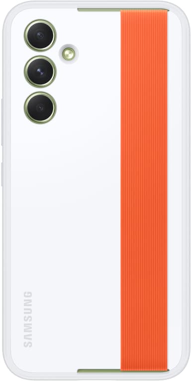Samsung Haze Grip Case Galaxy A54 Oranssi Valkoinen