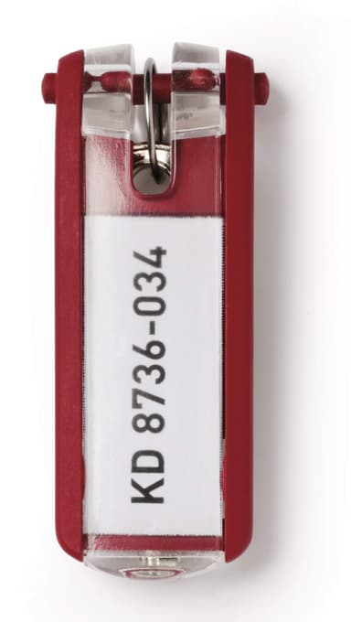 Durable Nyckelbricka Key Clip Röd 6st 