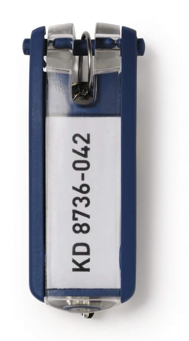 Durable Nyckelbricka Key Clip Blå 6st 