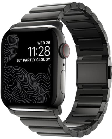 Nomad Apple Watch Steel Band 45mm/44mm/42mm Graphite 