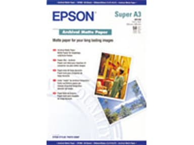Epson Papper Archival Matt A3+ 50-Ark 192g 