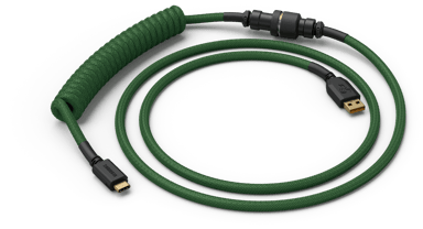 Glorious Coiled Cable - Forest Green 1.37m USB-C