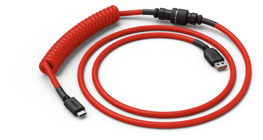 Glorious Coiled Cable - Crimson Red 