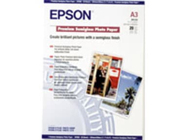 Epson Papper Photo Premium Semi Glossy A3 20-Ark 250g 