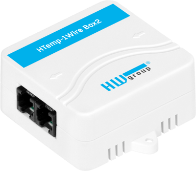 HW-Group Htemp-1wire-box2 Wall Mount Temp & Humidity Sensor 