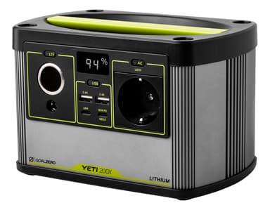 Goal Zero Yeti 200X Lithium Portable Power Station 230V Musta