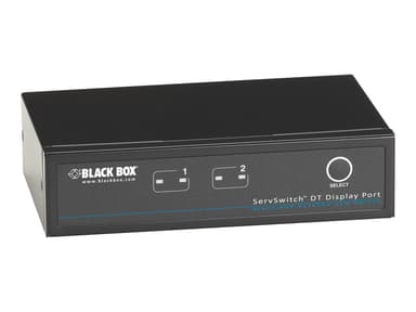 Black Box Dt KVM Switch - DP Audio USB 2.0 2-Port - (Löytötuote luokka 2) 
