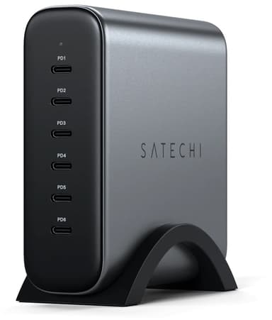 Satechi 200W USB-C 6-port GaN charger Space grey