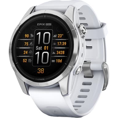 Garmin Epix Pro Gen2 42Mm Glass Slate Steel/white GPS-smartwatch