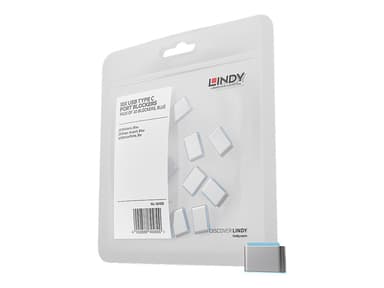 Lindy Port Blocker USB-C Blue 10-Pack Without Key 