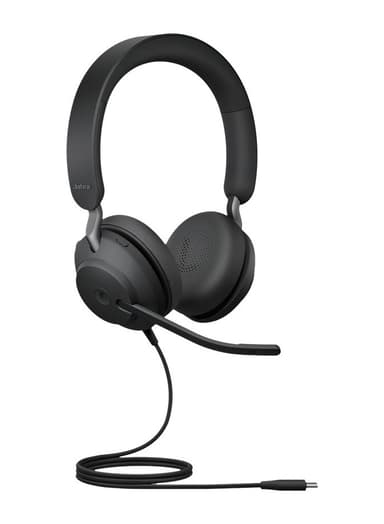 Jabra Evolve2 40 SE USB-C Optimert for MS Teams Stereo Svart