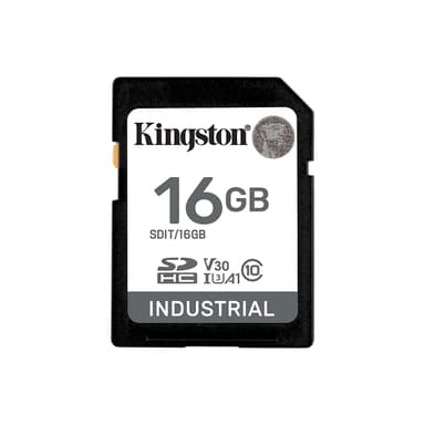 Kingston 16Gb Sdhc Industrial C10 Uhs-i 16GB SDHC-muistikortti
