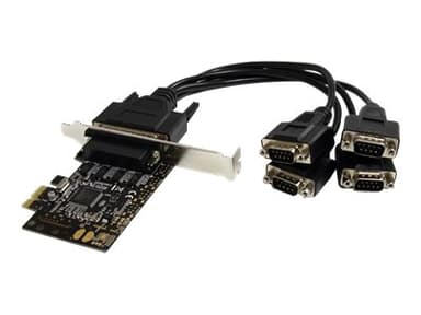 Startech 4 Port RS232 Serial With Breakout Cable PCI-E - (Outlet-vare klasse 2) 
