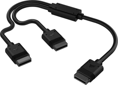 Corsair iCUE LINK Y-Cable 1x 600mm Straight Connectors Musta