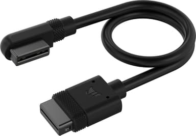 Corsair iCUE LINK Slim Cable 2x 200mm Straight / Slim 90° Connector Musta