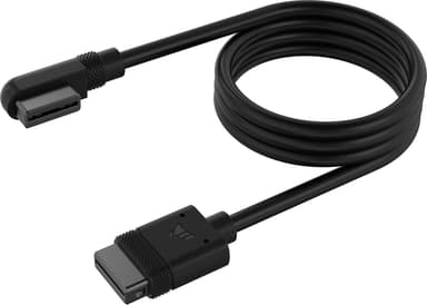 Corsair iCUE LINK Slim Cable 1x 600mm Straight / Slim 90° Connector Musta