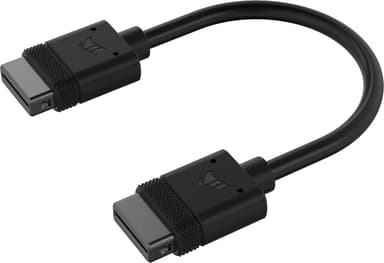 Corsair iCUE LINK Cables 2x 100mm Straight Connectors Musta