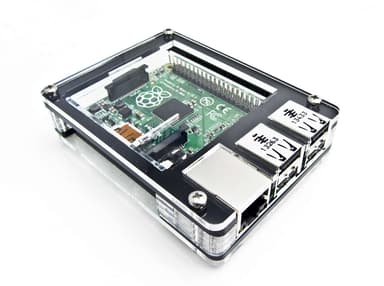 C4 Labs Zebra Case for Raspberry Pi 2/B+ - Black Ice 
