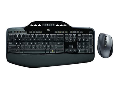 Logitech Wireless Desktop MK710 - tastatur- og mussett - US Engelsk - USA / internasjonal Tastatur- og mussett