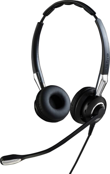 Jabra Biz 2400 II QD Duo UNC Hodesett Quick Disconnect Stereo Svart