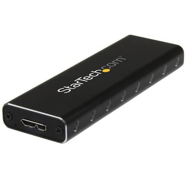 Startech M.2 SATA-kabinett till extern SSD – USB 3.0 med UASP M.2 USB 3.0 Svart