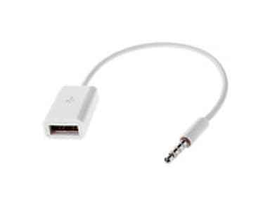 MicroSpareparts Adapter 3,5 mm-minijakk Hann 4-pins USB type A Hunn