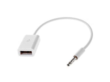 MicroSpareparts Adapter 3.5mm - USB A Female Mini-telefoon 3,5 mm Male 4 pin USB Type A Female