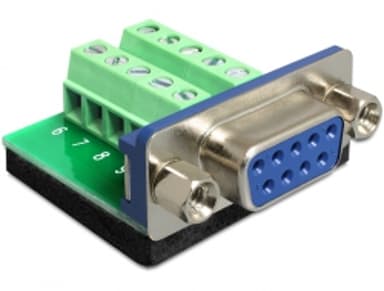 Delock Adapter 9 pin D-Sub (DB-9) Hona 10 stifts terminalblock Hona