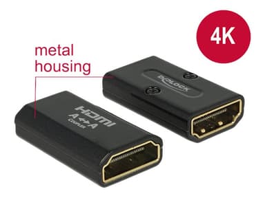 Delock HDMI gender changer HDMI Hun HDMI Hun 19 pin HDMI Type A Hun 19 pin HDMI Type A Hun